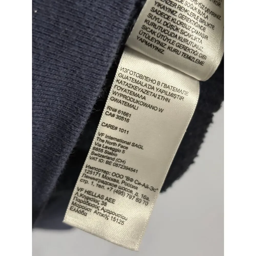 The North Face Logo Pullover Hoodie Navy Blue Size L